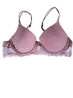 aerie Lace Push-Up Bra - Dusty Mauve